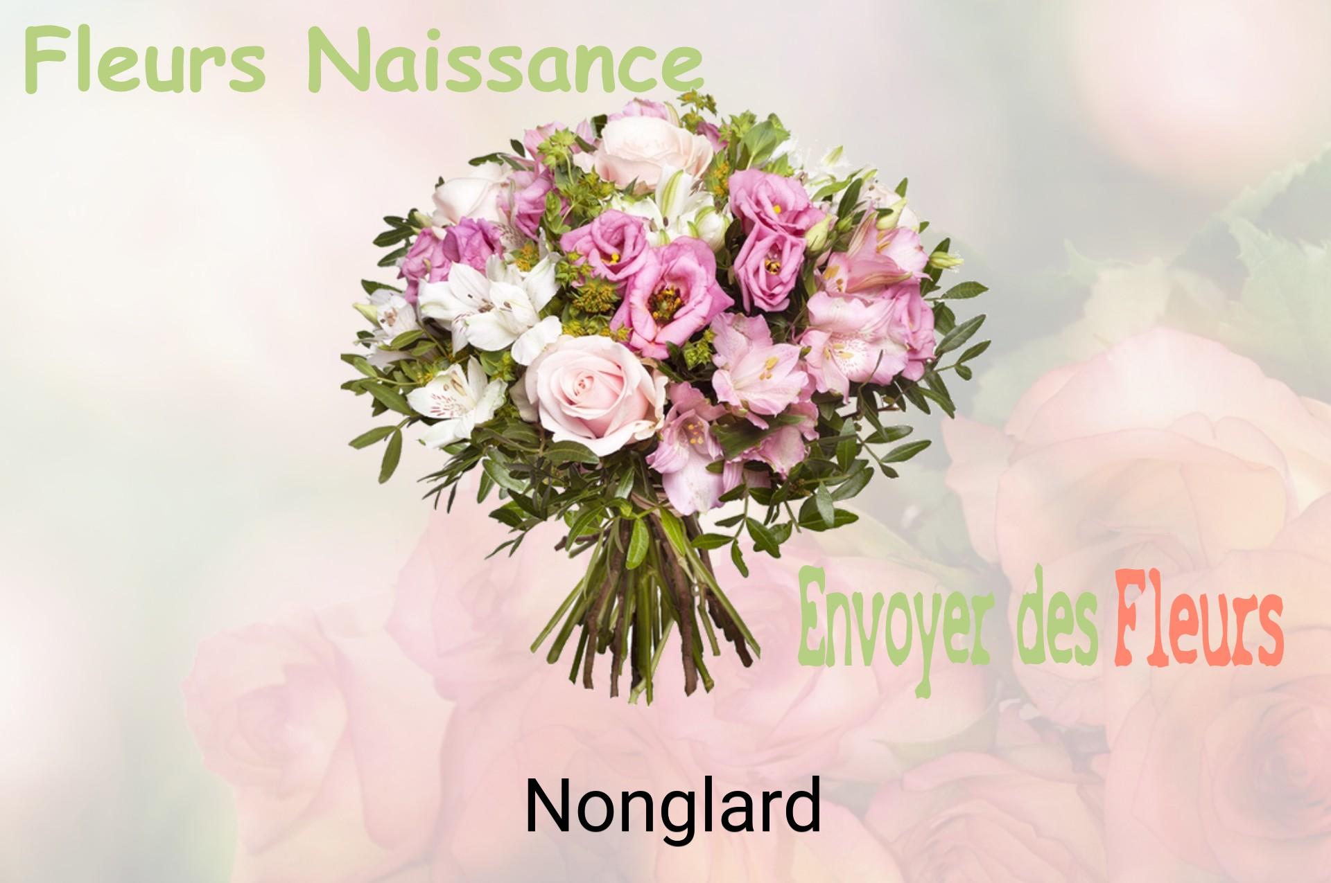 Bouquet de fleurs de naissance livré à Nonglard